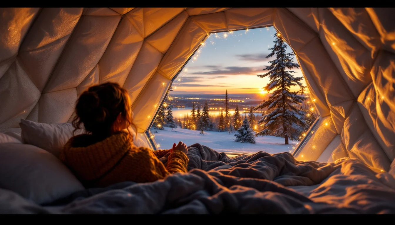 Een Nacht In Een Luxe Iglo Onder Het Noorderlicht